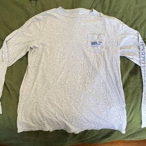 Grey Whale Logo Vinyard Vines Long Sleeve T-Shirt